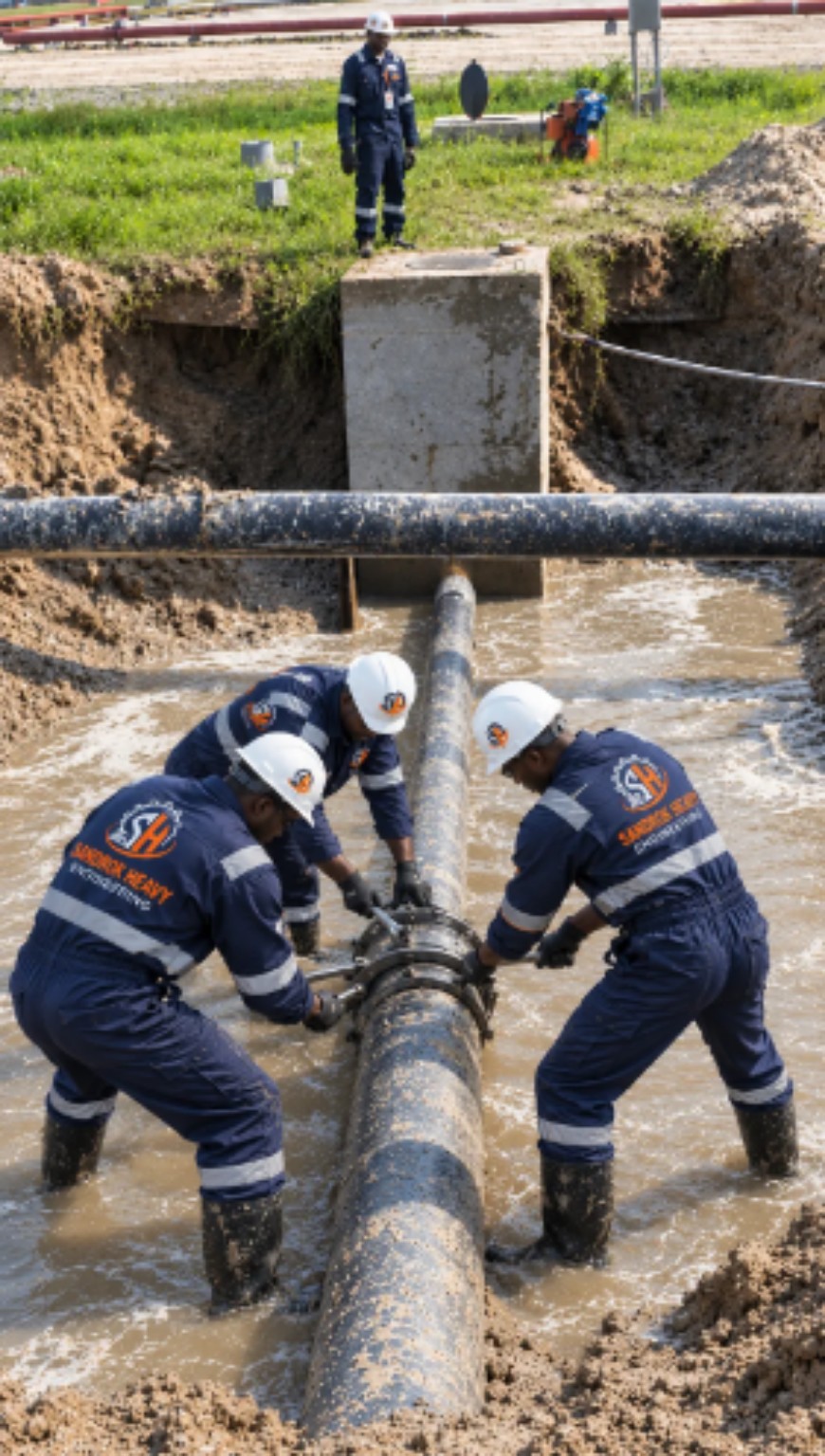 Underground Pipeline Installation — Dangote Refinery & Petrochemicals, Lagos, 2023